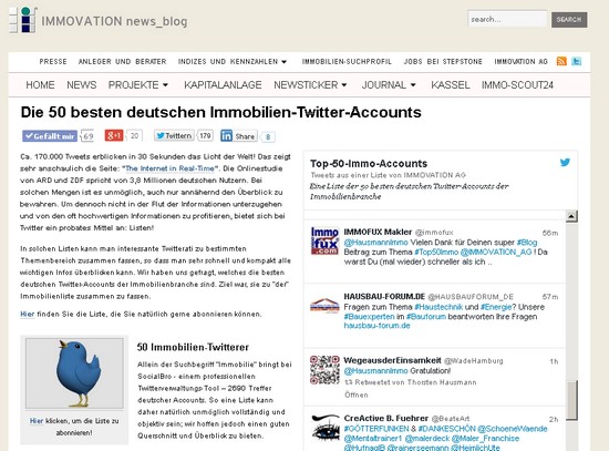  Die 50 besten deutschen Immobilien Twitter Accounts