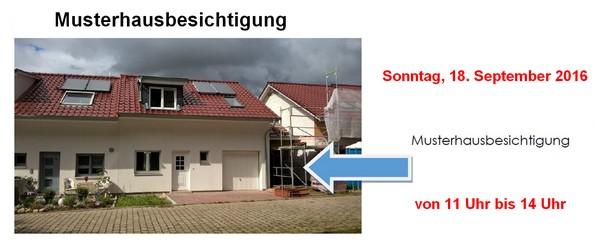 Musterhausbesichtigung in Ratzeburg am 18.09.2016