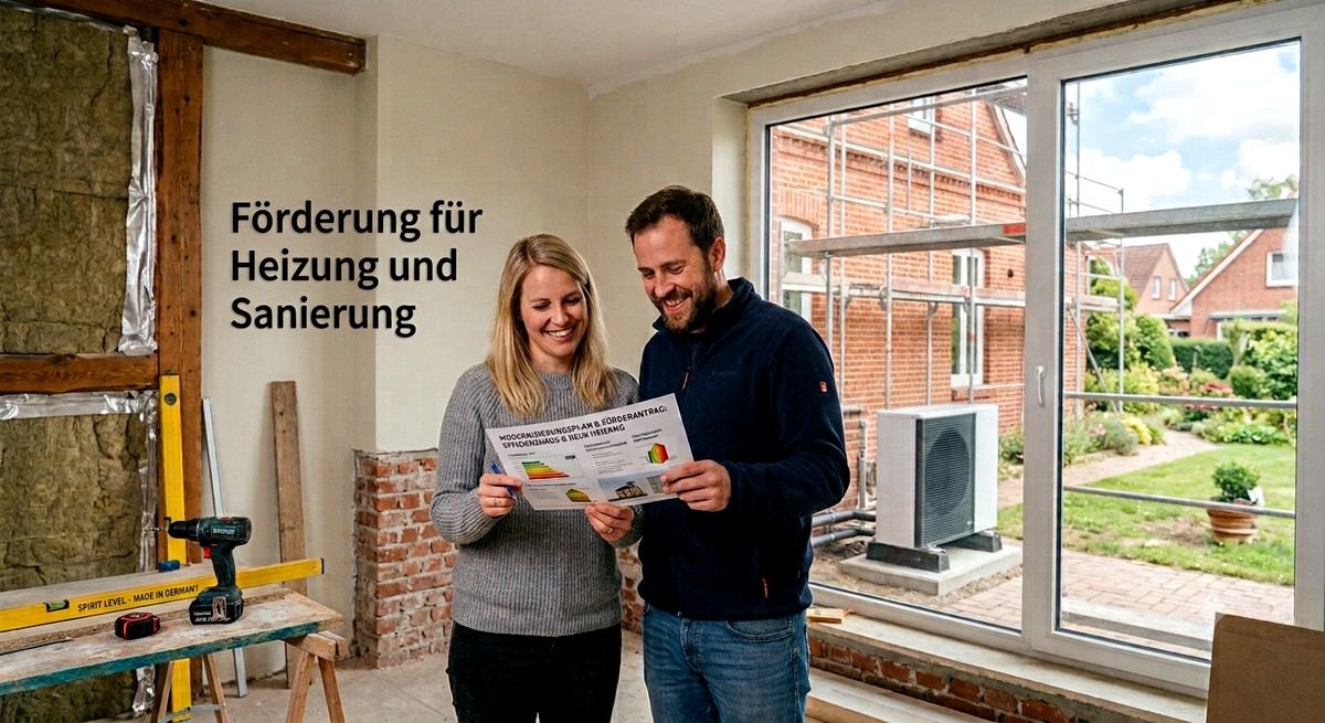 Förderung für die Modernisierung der Heizung und Sanierung von bestehenden Immobilien