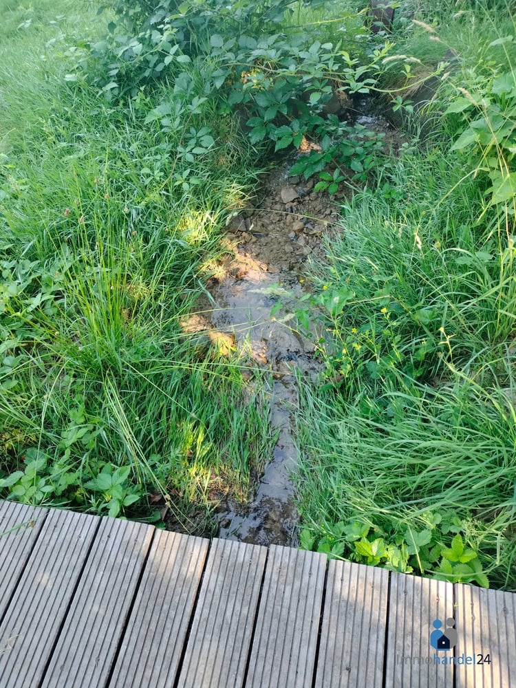 Bachlauf auf dem Grundstück