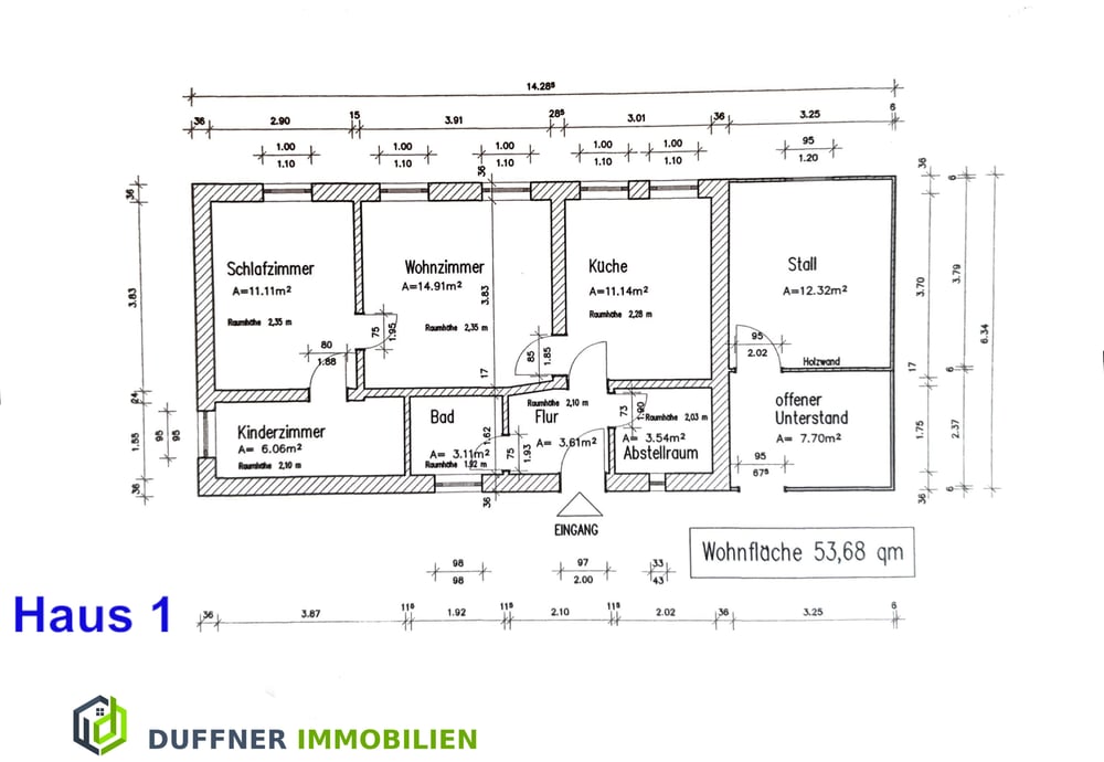 Grundriss Haus 1