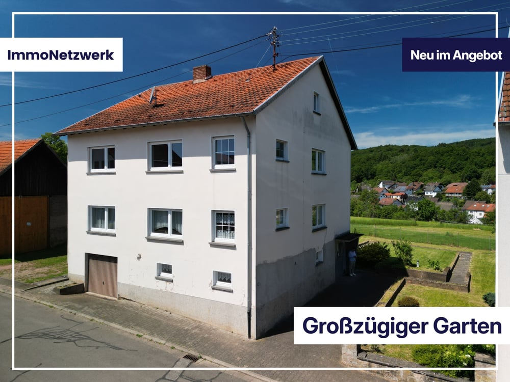 Gartenparadies mit Weitblick – großzügiges Zweifamilienhaus in Krottelbach