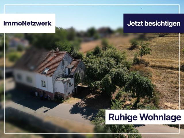 Wohnhaus am Feldrand mit 1490 m² Grundstück – ideal zur Renovierung 