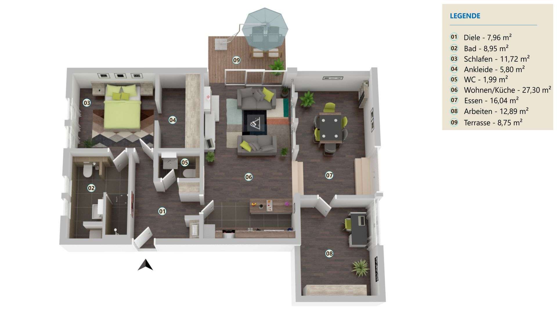 Domizil Küsterhof 3 Zimmer 95 m2, ein besonderes zu Hause
