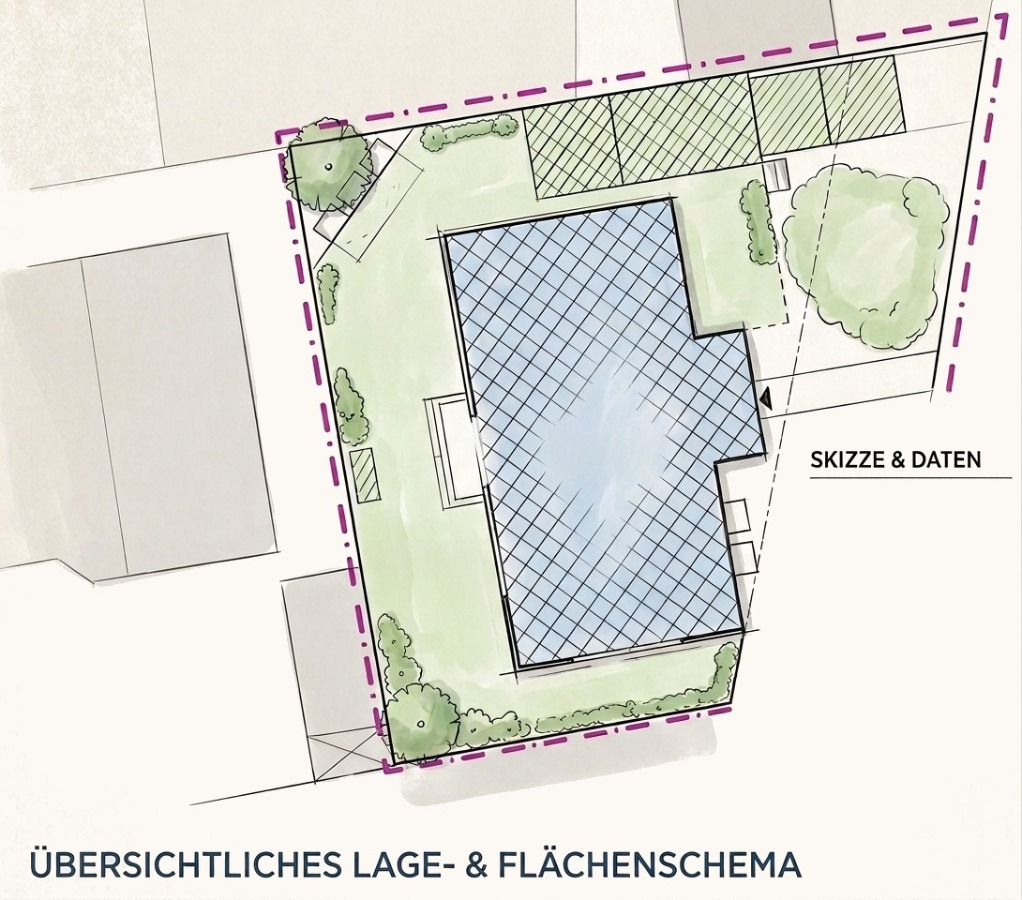 Herrliches Eckgrundstück mit Altbestand und Bauvorbescheid für Mehrfamilienhaus in München Hadern