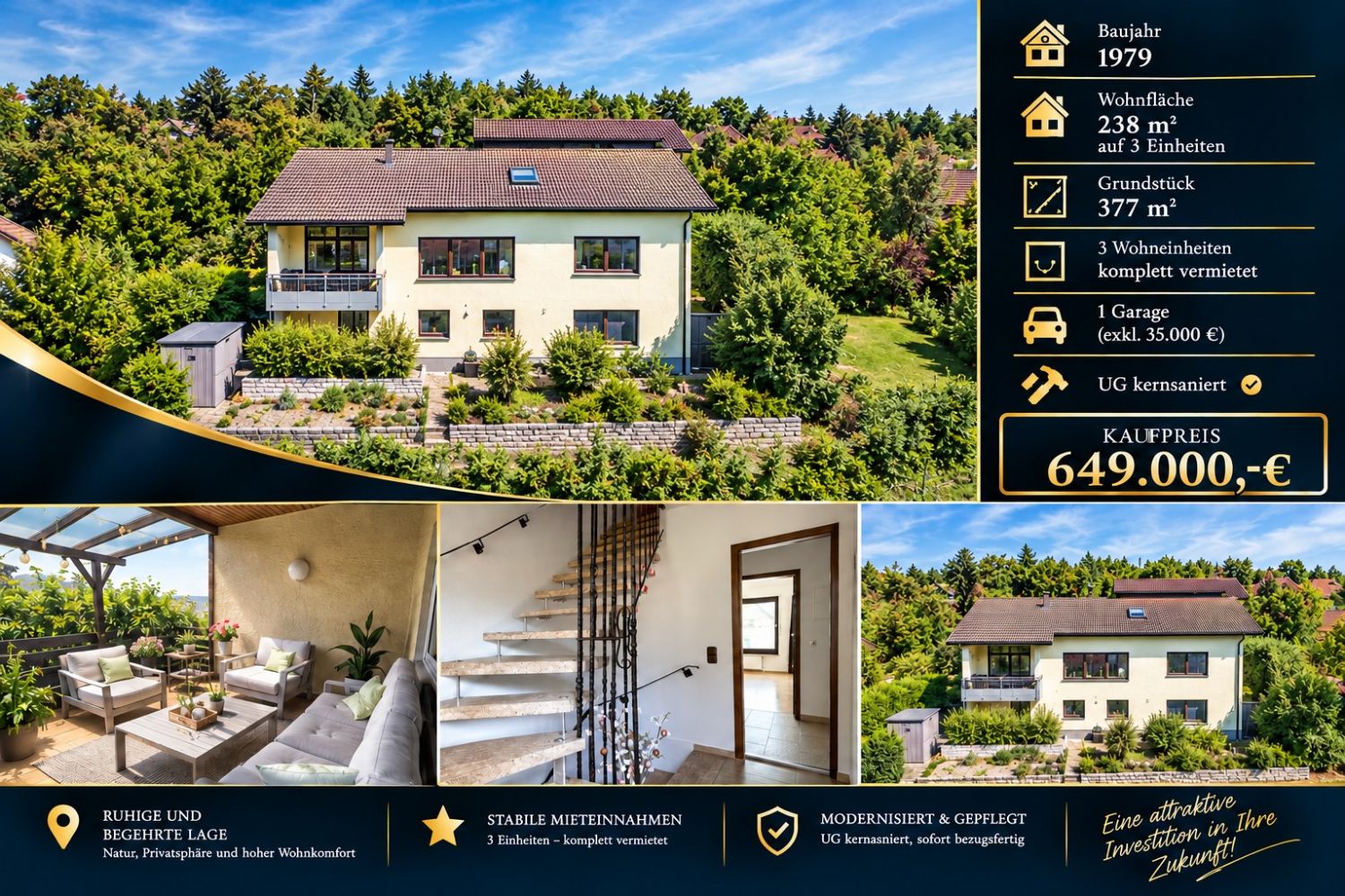 ** Vollständig vermietetes Mehrfamilienhaus **
