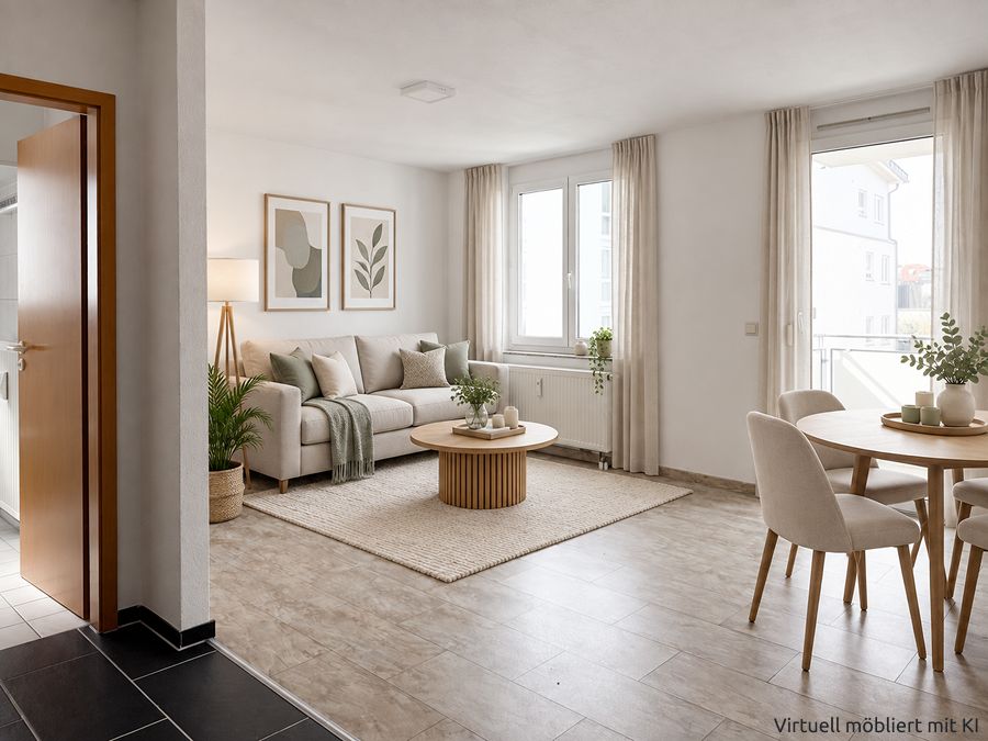 Helle 2-Zimmer-Wohnung mit Westbalkon in Schorndorf
