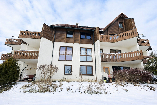 Rückseite Ansicht Terrassen Winter