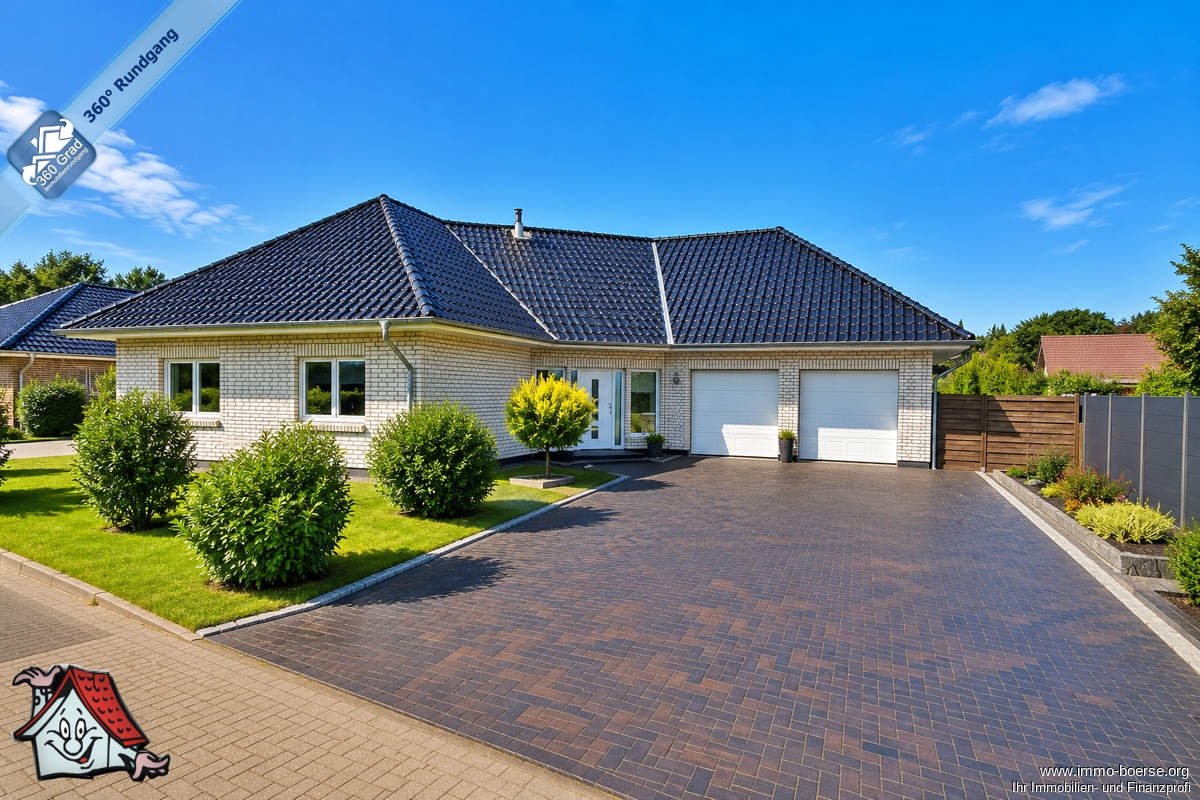 Modern wohnen auf einer Ebene – hochwertiger Bungalow mit Doppelgarage!