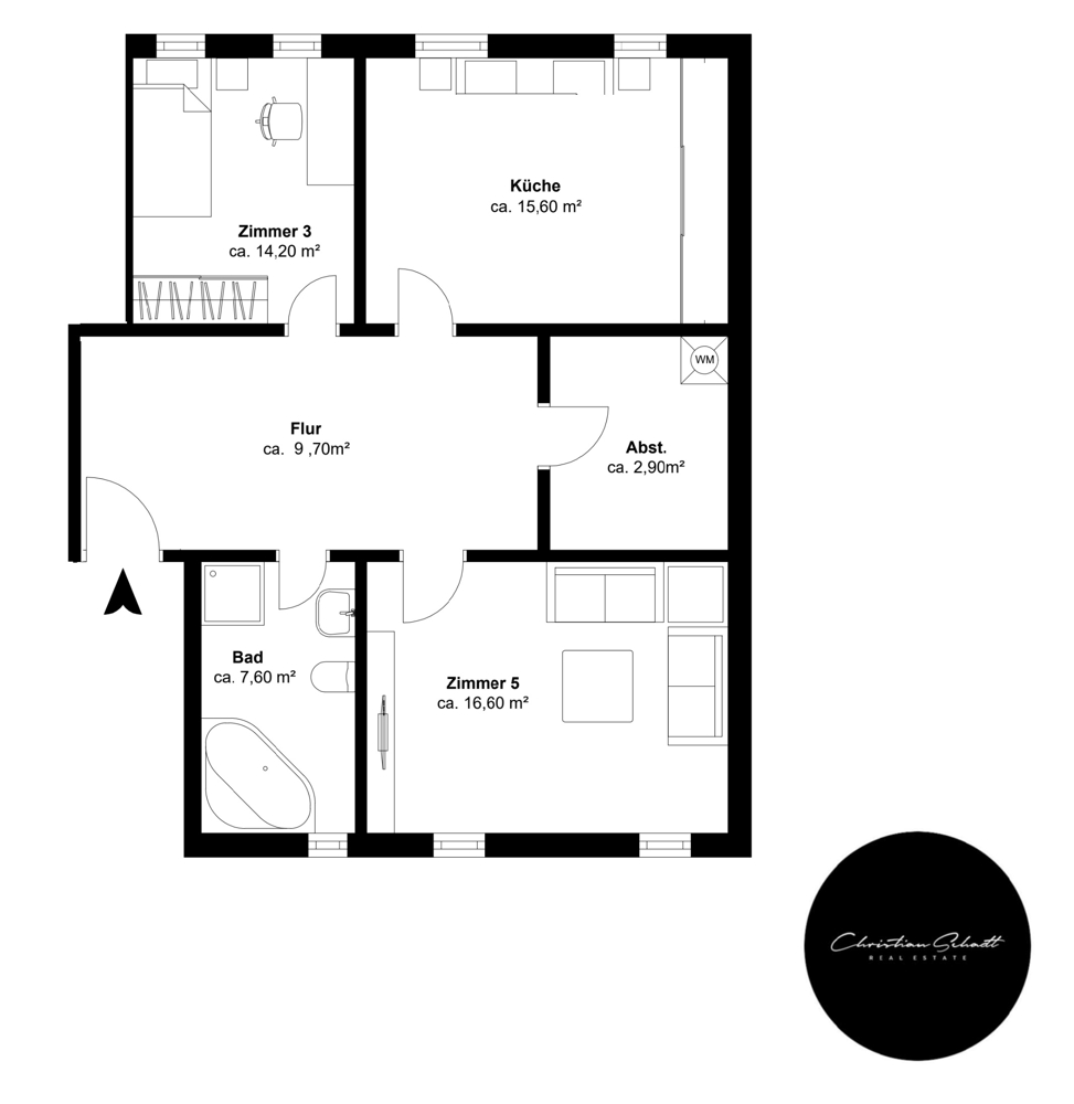 attraktive 2-Raum Wohnung in Leipzig ***TOP*** citynah zentral in Plagwitz WE-geeignet und absofort